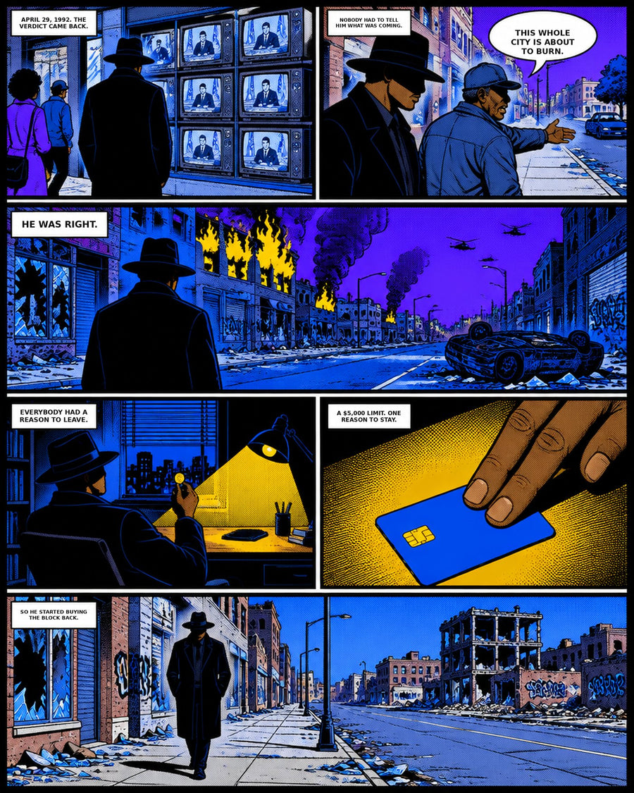 Our origin comic, page one