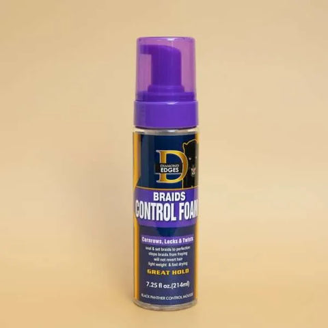 Braid Gel And Braid Foam  Frizz & Flake-Free Edge Control | Enriched With Multivitamins | Slick & Style Braids, Locks, Twists, Cornrows  (The Braid Kit)