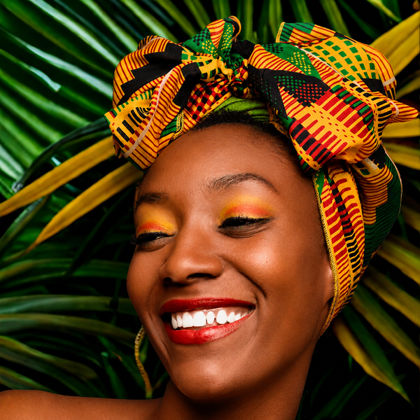 Heritage Satin Head Wrap — The Ghanaian