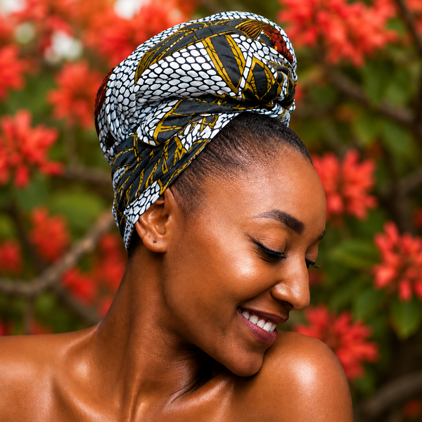 Heritage Satin Head Wrap — The Nigerian Ankara