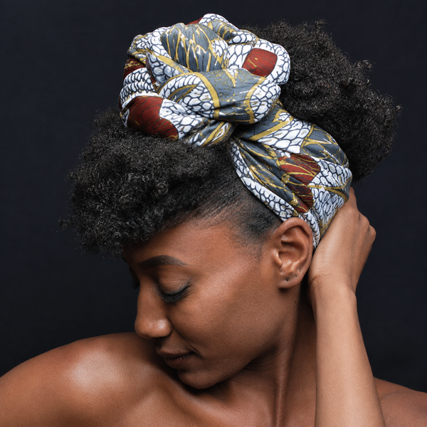Heritage Satin Head Wrap — The Nigerian Ankara