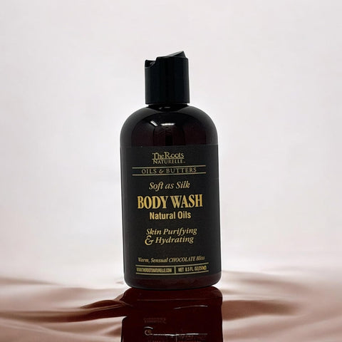 Body Wash The Roots Naturelle Chocolate Bliss Body Wash | Soft as Silk | Skin Purifying & Hydrating | Warm, Sensual Chocolate Scented | 17 oz