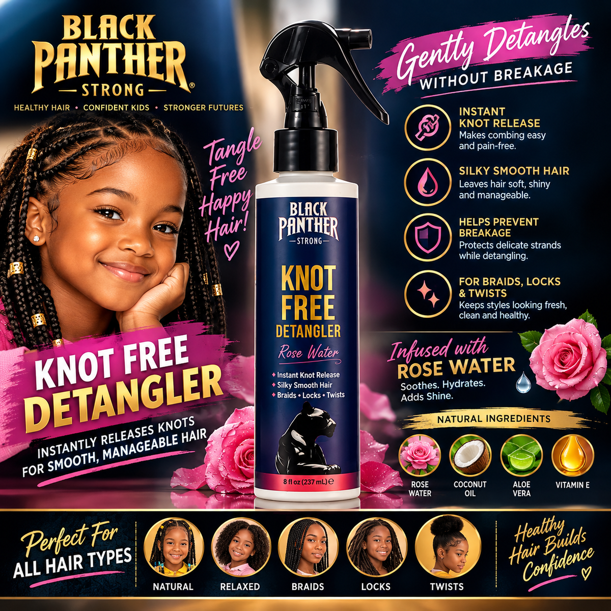 Knot Free Detangler Leave-In Conditioner