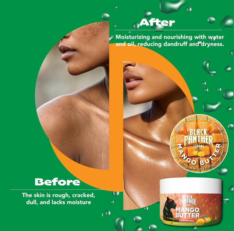 Mango Body Butter  Hydrating body butter with Shea Butter - Softens Skin and Delivers Healthy-Looking Glow - Sulfate-Free Skin Care